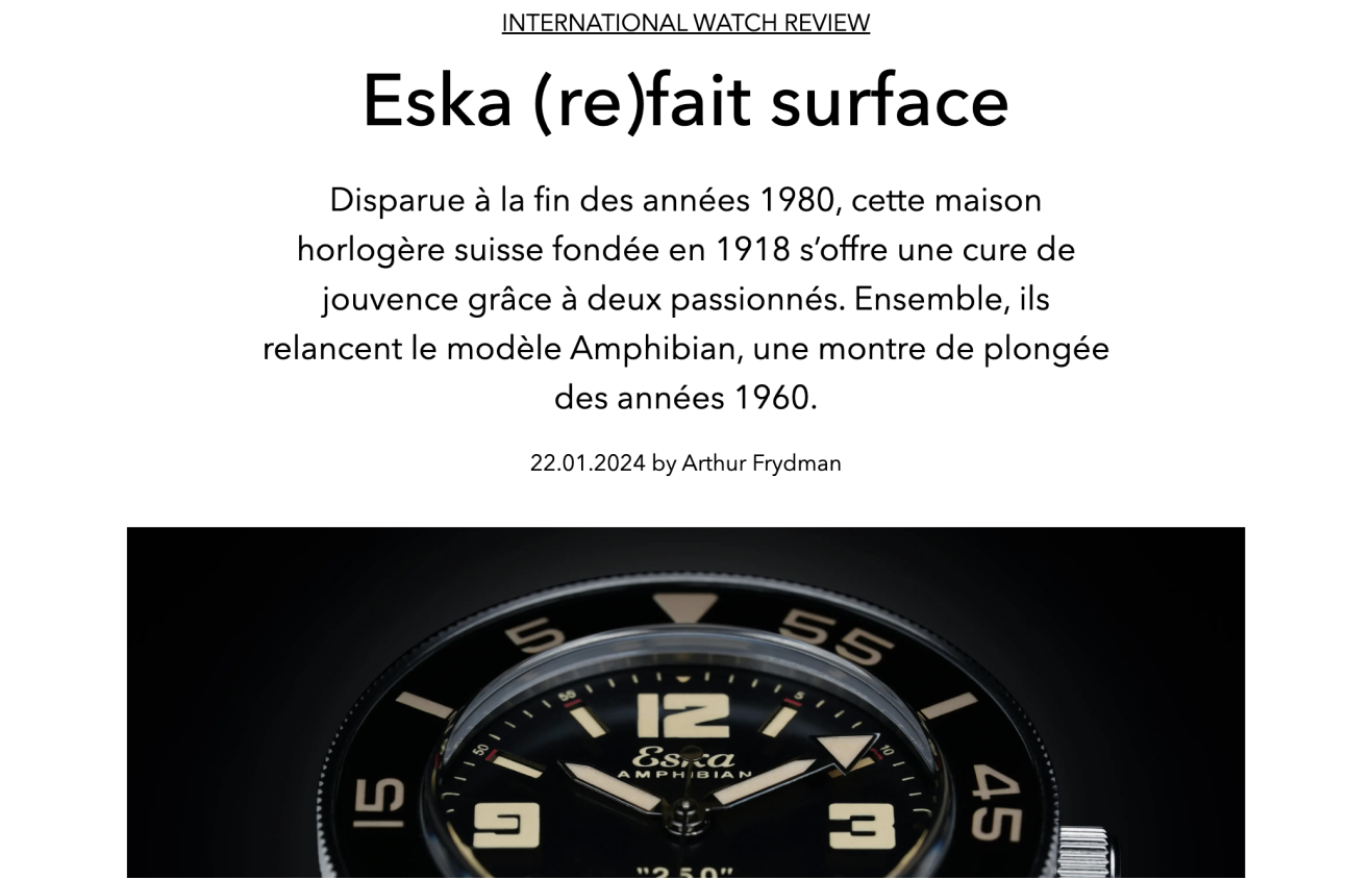 Eska (re)fait surface