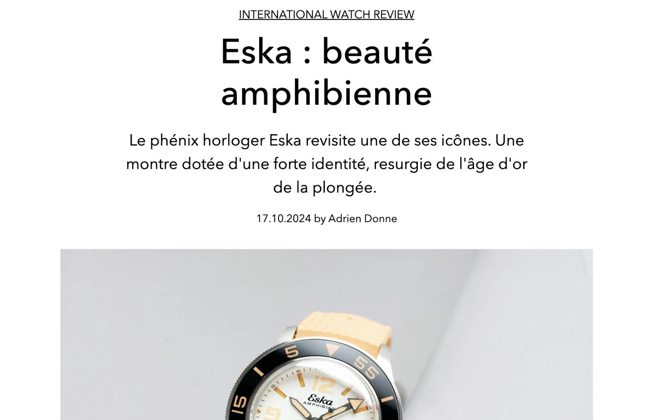 Eska : beauté amphibienne