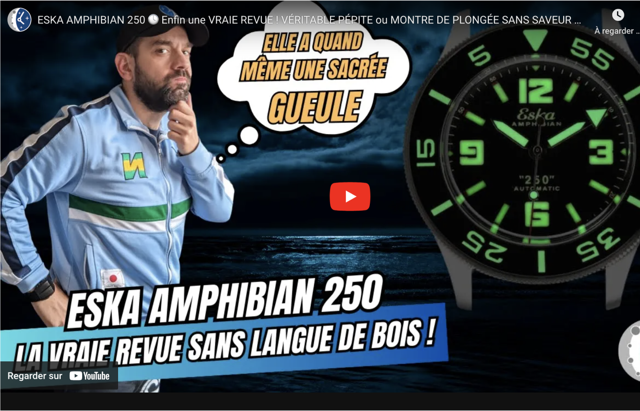 Eska Amphibian 250, réinterprétation d’une montre de plongée rarissime