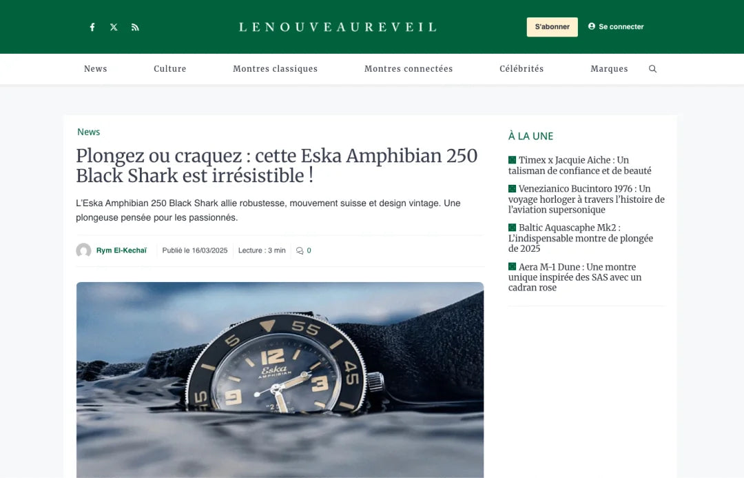 Plongez ou craquez : cette Eska Amphibian 250 Black Shark est irrésistible !