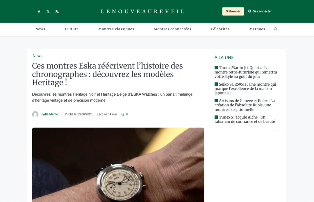 Ces montres Eska réécrivent l’histoire des chronographes : découvrez les modèles Heritage !
