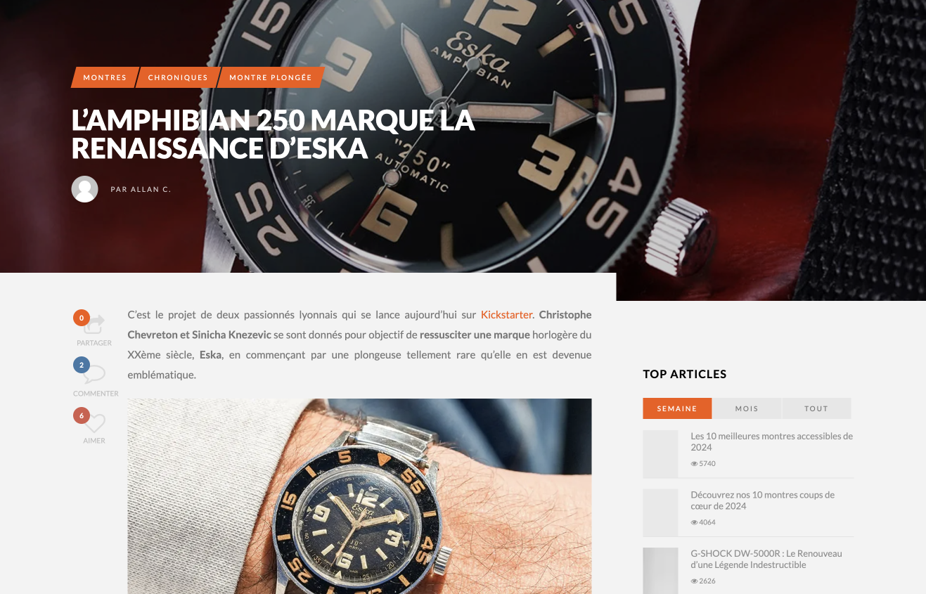 L’Amphibian 250 marque la renaissance d’Eska