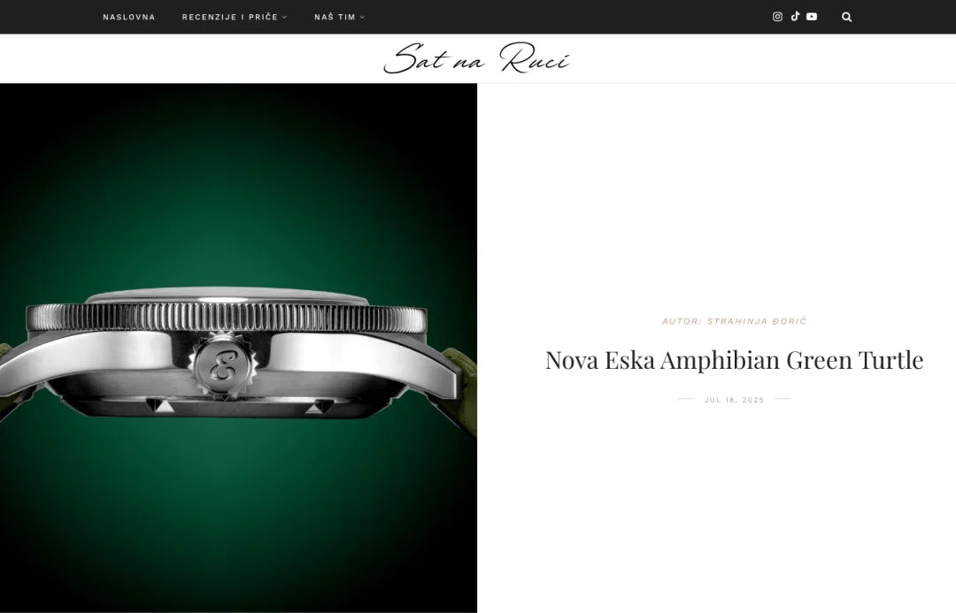 Nova Eska Amphibian Green Turtle