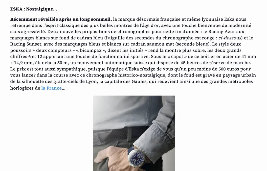 ESKA : Nostalgique…