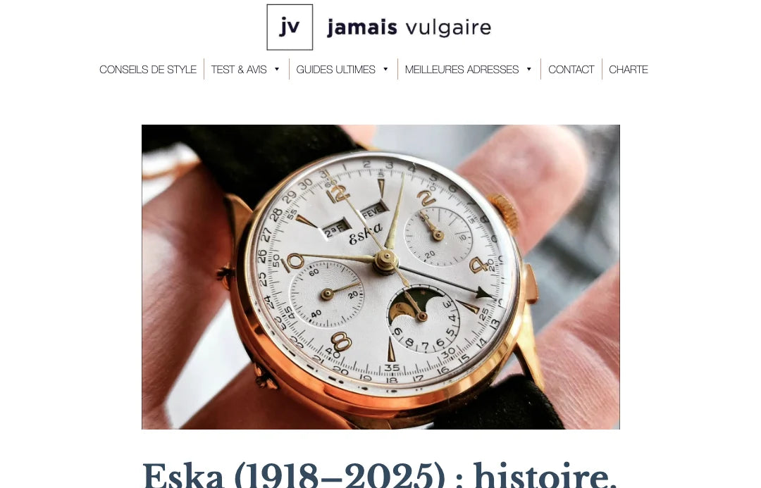Eska (1918–2025): History, watchmaking DNA and the rebirth of an independent Swiss brand