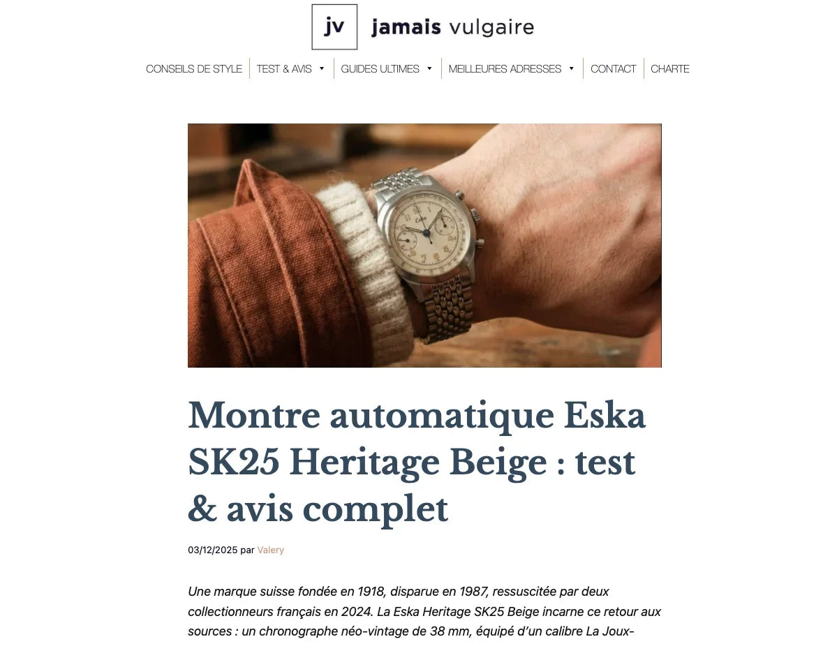 Eska SK25 Heritage Beige Automatic Watch: Full Review &amp; Test