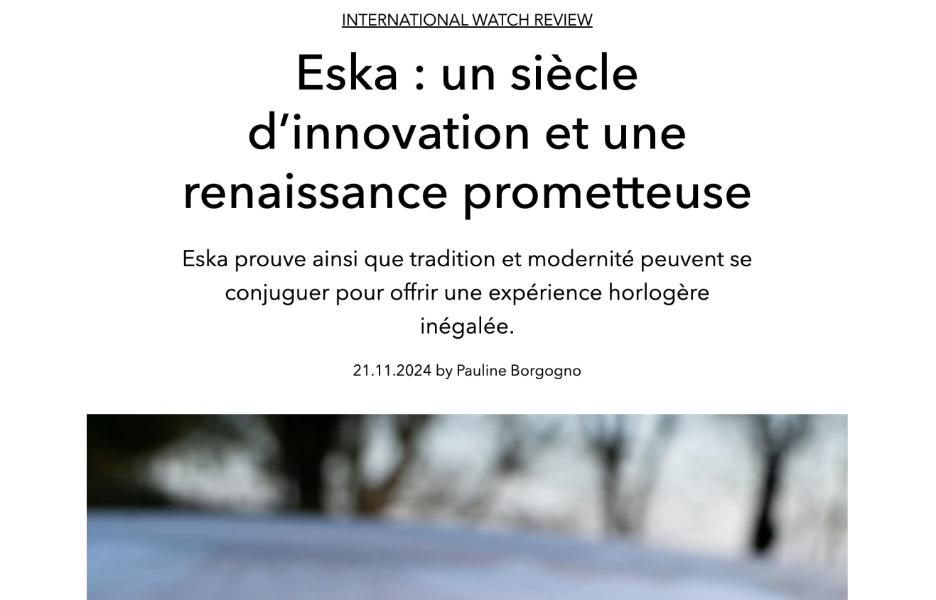 Eska: a century of innovation and a promising renaissance
