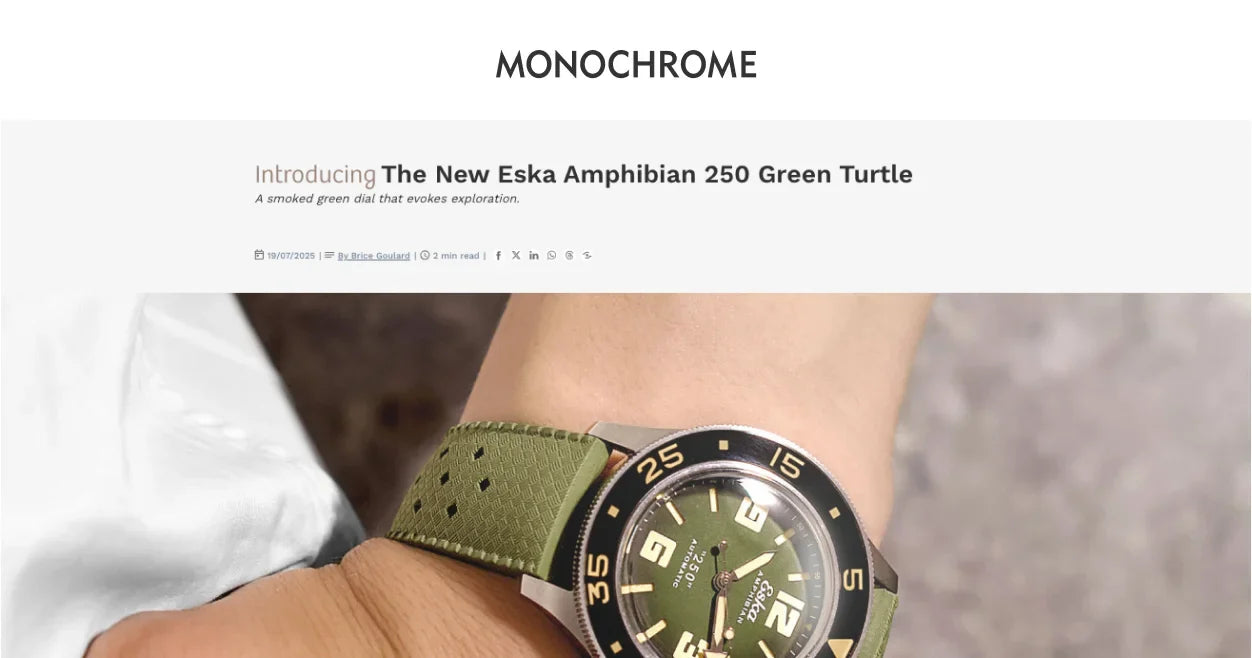 Introducing The New Eska Amphibian 250 Green Turtle